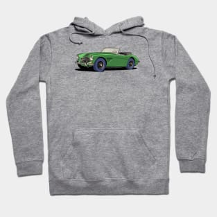 Austin-Healey 3000 British sports car in green Hoodie